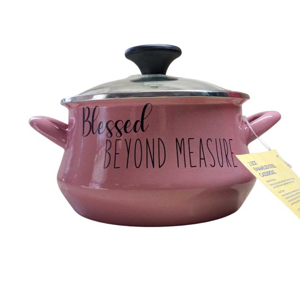 Enameled steel pot (2.5qt)